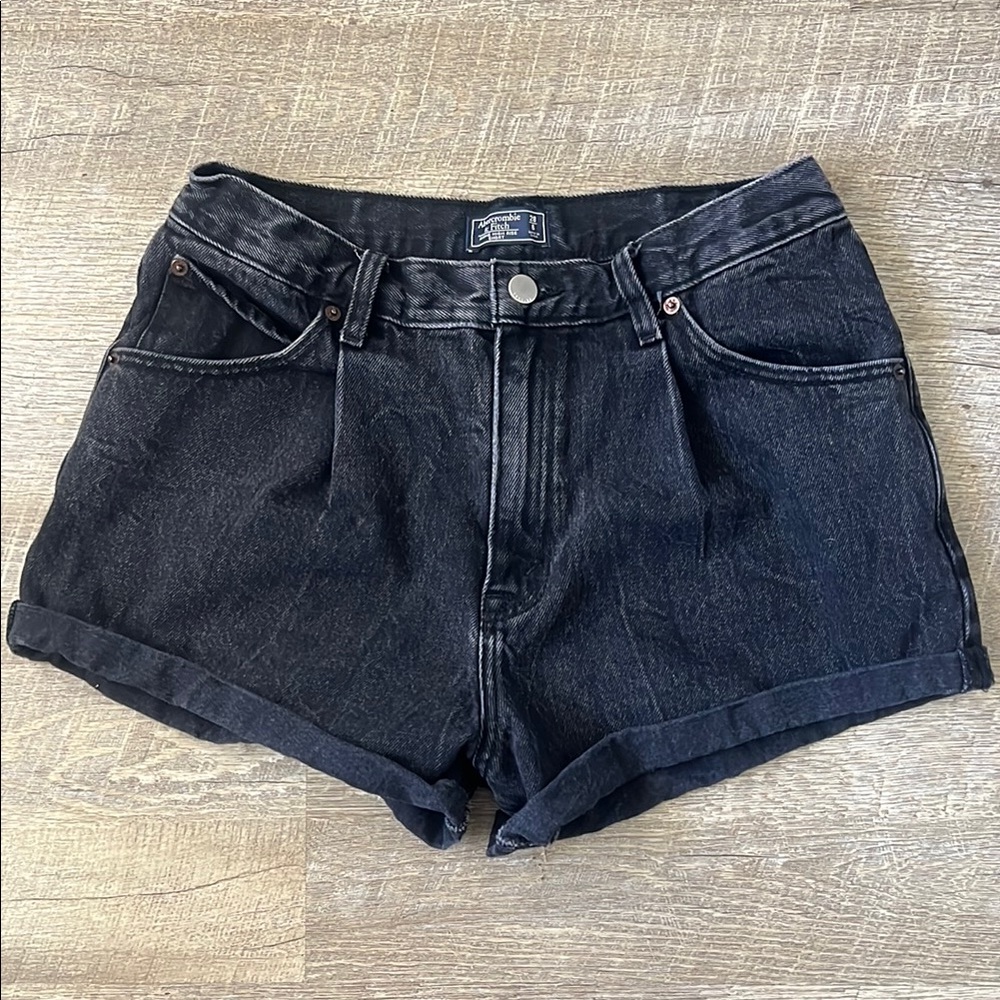 Abercrombie & Fitch Black Jean Shorts